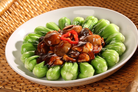 双菇菜心