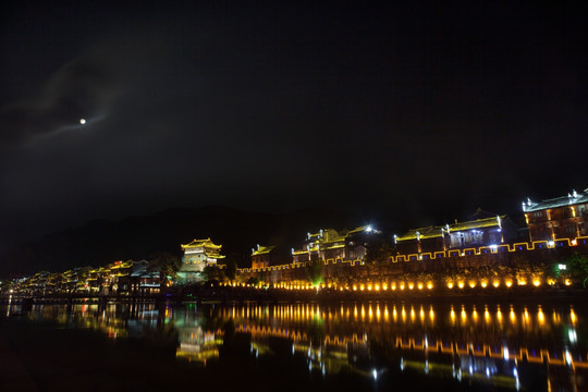 凤凰古城 夜景 湘西