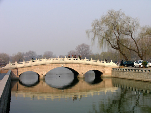 北京什刹海 金锭桥