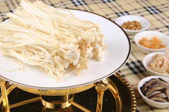 白灼金针菇