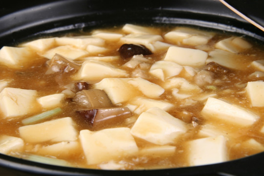 咸鱼鸡粒豆腐煲