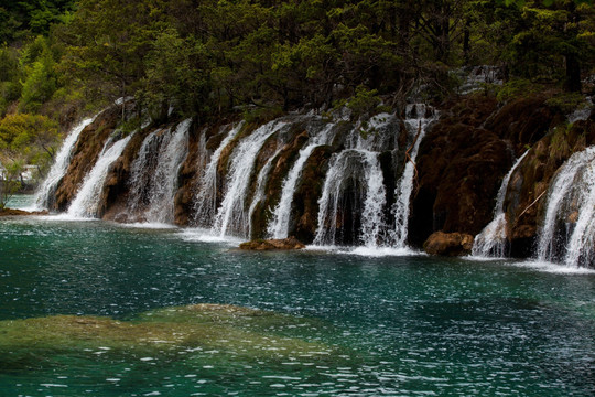 九寨沟风景 碧水