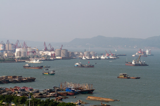 防城港码头晨景