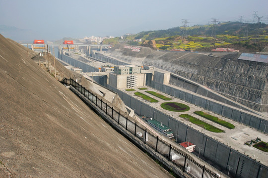 三峡 五级船闸全景