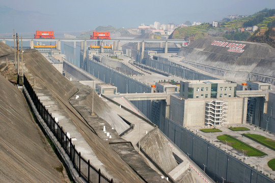 三峡大坝 五级船闸