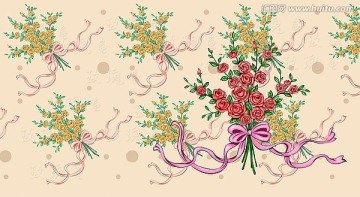 玫瑰花束 花束图案