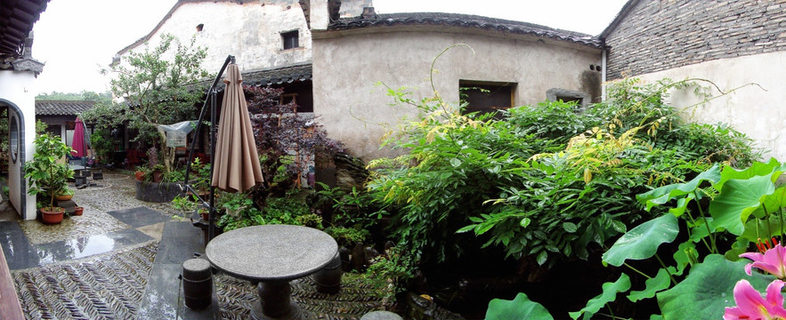 宏村农家庭院
