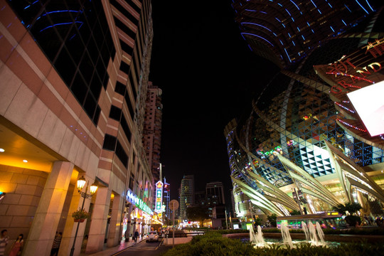 澳门街道夜景