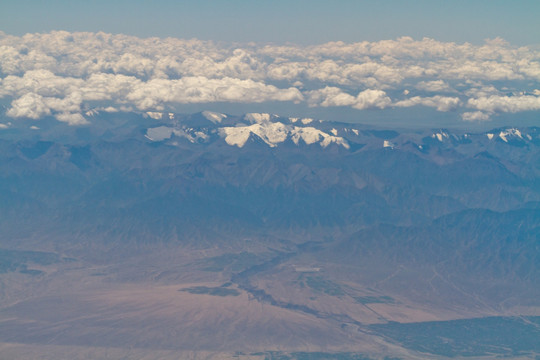 航拍 雪山