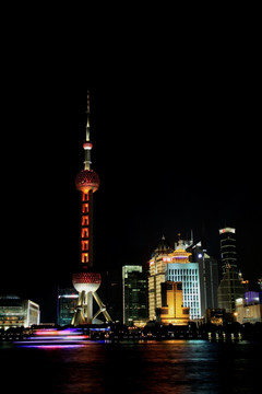 外滩东方明珠夜景