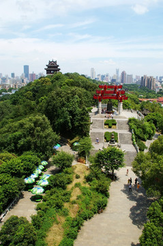 武汉黄鹤楼景区风光