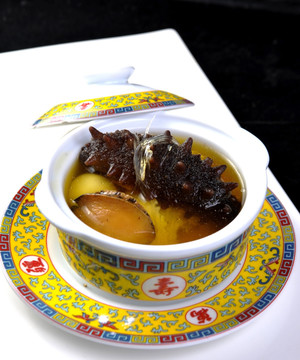 金汤辽参烩菜