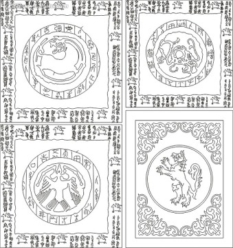装修装饰角花 图腾花纹