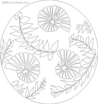 装修装饰角花 圆盘花朵