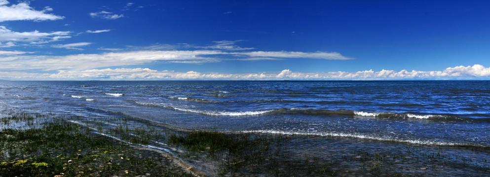 青海湖的浪花