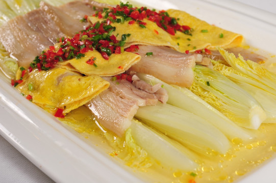 蛋饺咸肉娃娃菜