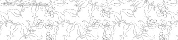 腰线雕刻图线条图矢量图 欧式花纹 花朵