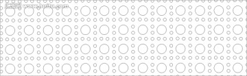 腰线雕刻图线条图矢量图 圆形