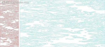 艺术玻璃雕刻图矢量图线条图 飘 纹理