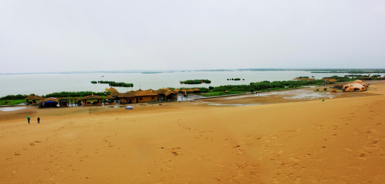 宁夏沙湖风光