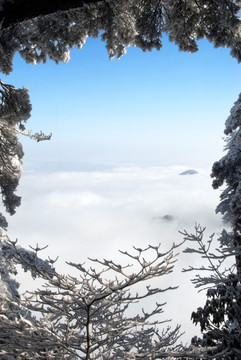 黄山雪景