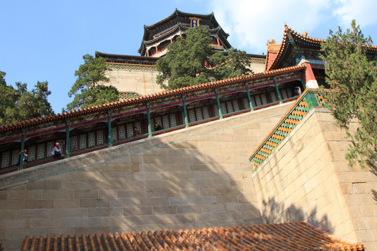 佛香阁 长梯