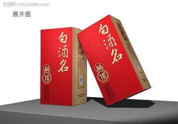 金色公版酒包装（展开图）