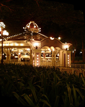 香港迪斯尼乐园夜景