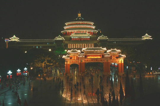 重庆大礼堂夜景