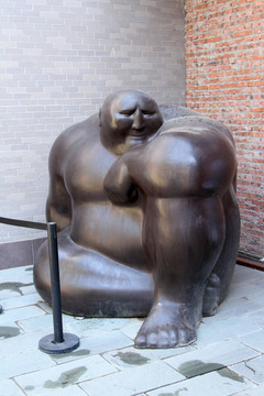 裸体男人 雕塑