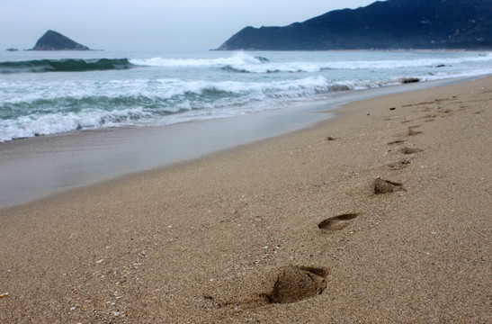 海滩印记