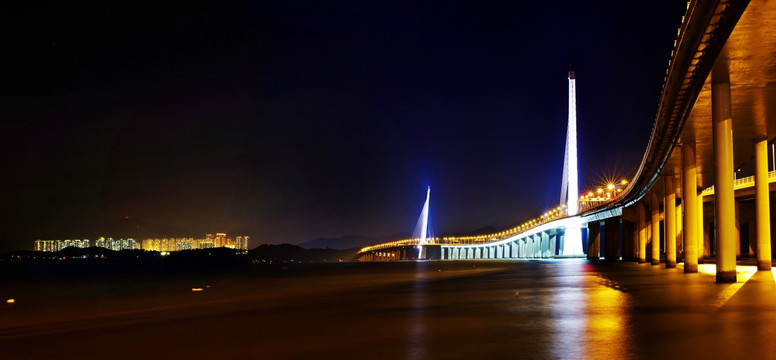 深圳湾大桥夜景