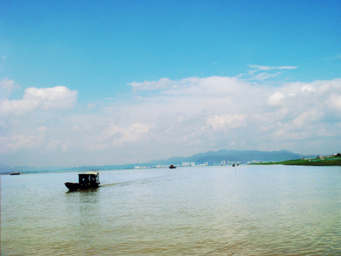 宁静的西江中小岛 九江海寿岛