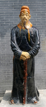 唐代文化名人雕像 高适