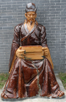 唐代文化名人雕像 刘禹锡
