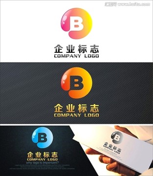 LOGO设计 标志设计 字母B设计