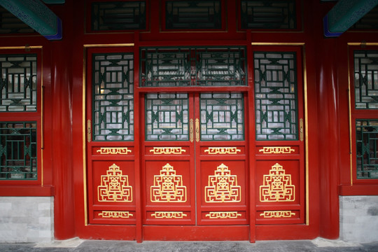 北京市恭王府 后罩楼门