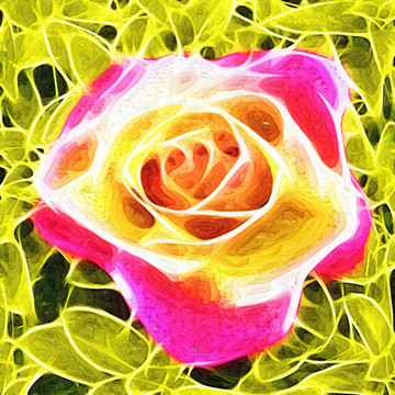 花朵无框画