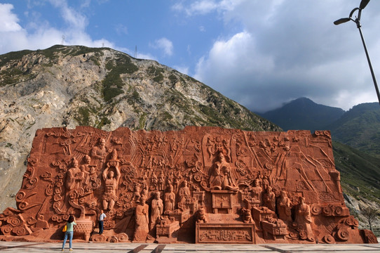 汶川大型浮雕墙