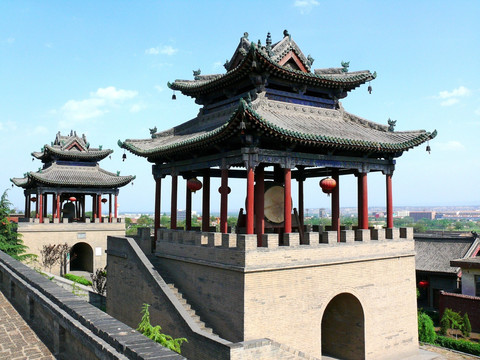 山西稷山大佛寺钟鼓楼