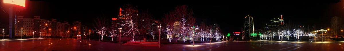 新中关村广场夜景360度全景
