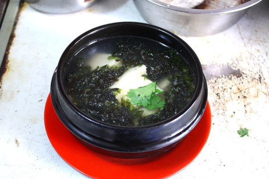 砂锅豆腐紫菜