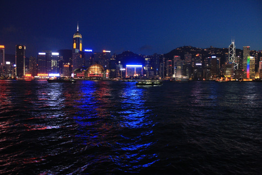 香港 香港夜景 香港维多利亚港 香港大都会