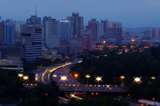 城市夜景 乌鲁木齐