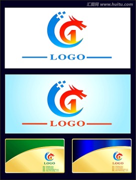 LOGO设计时尚龙科技LOGO