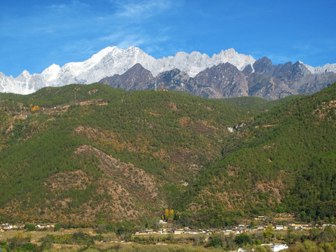 哈巴雪山 山脚人家