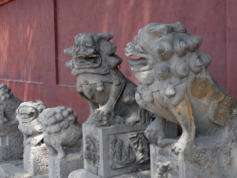 韩城文庙的石狮子