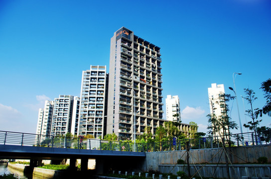 深圳湾建筑风光