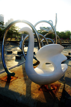 保利文化广场 天鹅雕塑
