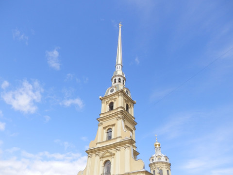 彼得堡搂要塞大教堂钟楼